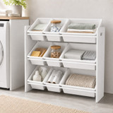Multi-Tier Kids Toy Storage Organiser with Plastic Bins