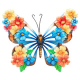 Floral Metal Butterfly Wall Art
