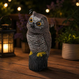 Large Owl Bird Scarer with Wind Powered Rotating Head