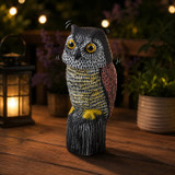 Large Owl Bird Scarer with Wind Powered Rotating Head