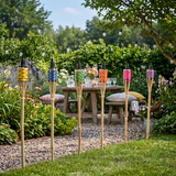 60cm Bamboo Oil Lantern Garden Torch