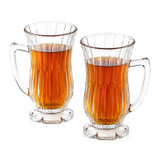 155ml Crystallin Glass Tea Mugs