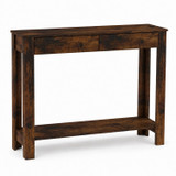 CAMDEN Hallway Console Table w/ USB Ports and Storage Shelf