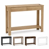 CAMDEN Hallway Console Table w/ USB Ports and Storage Shelf