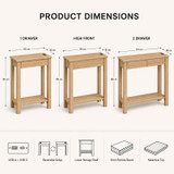 CAMDEN Hallway Console Table w/ USB Ports and Storage Shelf
