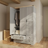 3 Door 4 Drawer Shaker Wardrobe with Hanging Rail