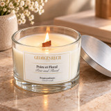 24oz 100 hour Scented Wax Candle Glass Jar Metal Lid