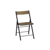 Folding Dining Table and 4 Chairs Set with Drop Leaf Design