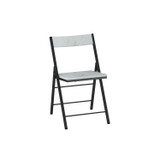 Folding Dining Chairs with Framed Panel Seat