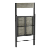 Folding Dining Chairs with Framed Panel Seat