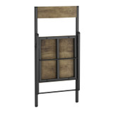 Folding Dining Chairs with Framed Panel Seat