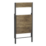 Folding Dining Chairs with Framed Panel Seat
