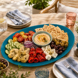 Reusable Oval Plastic Serving Platter Party BBQ & Picnics