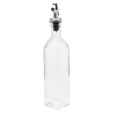 500ml Clear Glass Oil & Vinegar Bottle w/ Pourer Spout