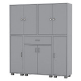 140cm 8 Door 12 Shelf 1 Drawer Knob Handle Storage Cabinet