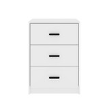 3 Drawer Bedside Cabinets Set of 2 Wood Effect