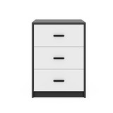 3 Drawer Bedside Cabinets Set of 2 Wood Effect