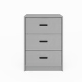 3 Drawer Bedside Cabinets Set of 2 Wood Effect