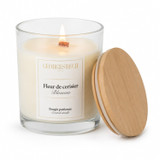 12Oz Blossom Scented Candle in Glass Jar w/ Bamboo Lid