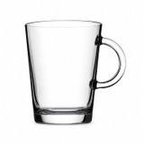 400ml Clear Glass Tea Coffee Mugs w/ Handle