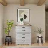 Freestanding Panelled Chest of Drawers