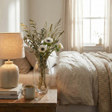 Tall Decorative Clear Glass Flower Vase