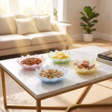 270ml Glass Flower Petal Serving Bowls
