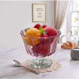 210ml Set of 6 Fluted Glass Ice Cream Coupes