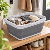 Collapsible Laundry Basket w/ Handles