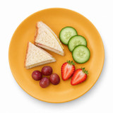 Set of 6 Round Plastic Side Plates