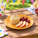 Set of 6 Round Plastic Side Plates