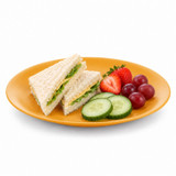 Set of 6 Round Plastic Side Plates