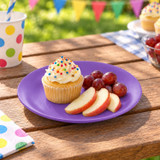 Set of 6 Round Plastic Side Plates