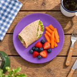 Set of 6 Round Plastic Side Plates
