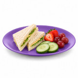 Set of 6 Round Plastic Side Plates
