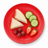 Set of 6 Round Plastic Side Plates