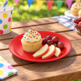 Set of 6 Round Plastic Side Plates