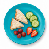 Set of 6 Round Plastic Side Plates
