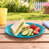 Set of 6 Round Plastic Side Plates