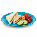 Set of 6 Round Plastic Side Plates