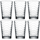 200ml Wave Pattern Tumbler Glasses w/ Gift Box