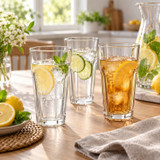 475ml Tall Panelled Highball Glasses Set of 6