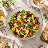 2.42L Textured Glass Salad Bowl