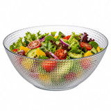 2.42L Textured Glass Salad Bowl