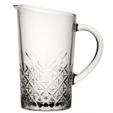 1.44L Vintage Patterned Glass Jug with Handle
