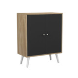 FRESCO 2 Door Storage Cabinet w/ Scandinavian Style Legs