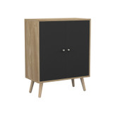 FRESCO 2 Door Storage Cabinet w/ Scandinavian Style Legs