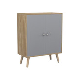 FRESCO 2 Door Storage Cabinet w/ Scandinavian Style Legs
