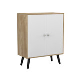 FRESCO 2 Door Storage Cabinet w/ Scandinavian Style Legs