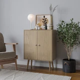 FRESCO 2 Door Storage Cabinet w/ Scandinavian Style Legs